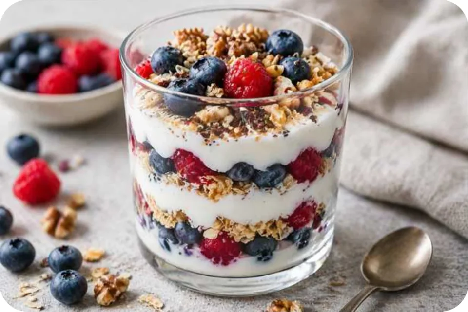 Joghurt-Beeren-Parfait