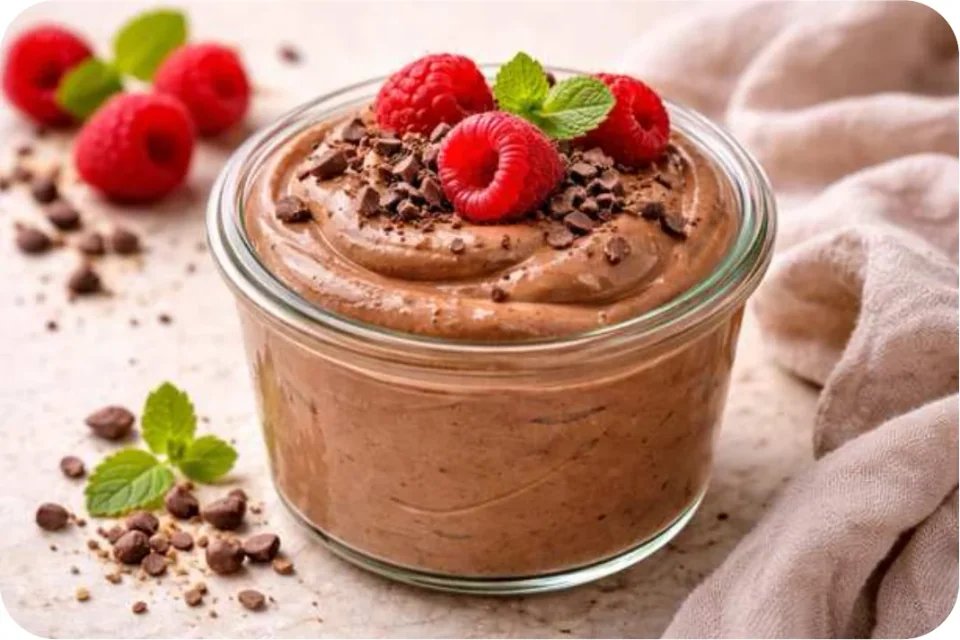 Schoko-Mousse mit griechischem Joghurt