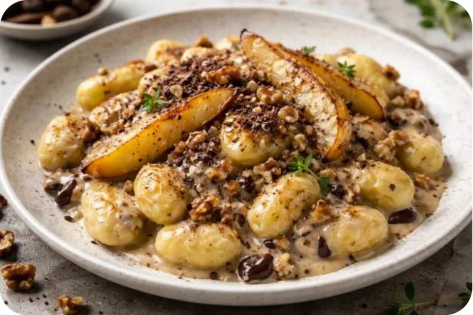 Gnocchi mit Gorgonzola & Schokolade