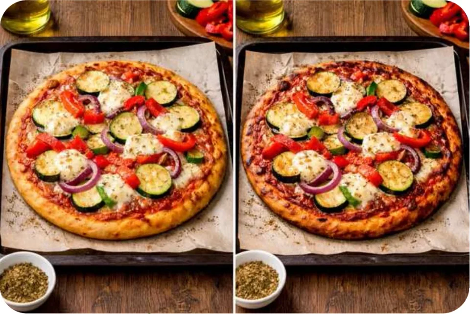 Selbstgemachte Pfannen-Pizza mit Gemüse