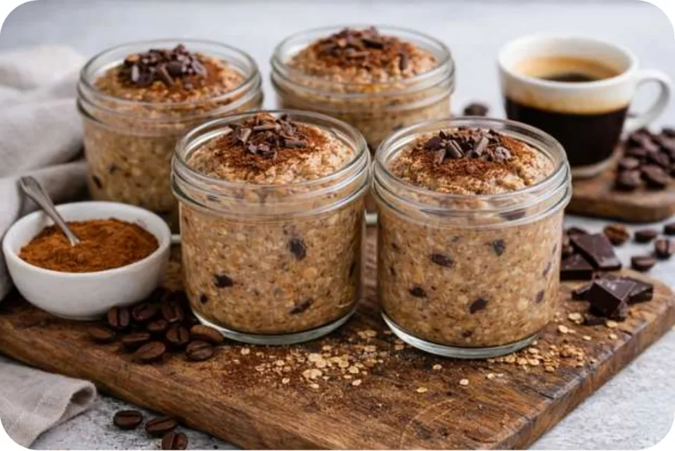 Overnight-Oats: mit Espresso und Kakao
